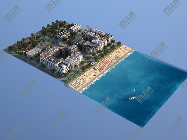 images/goods_img/20210312/Beach Town 3D model/2.jpg